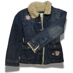 Me Jane Fur Trim Jean Jacket